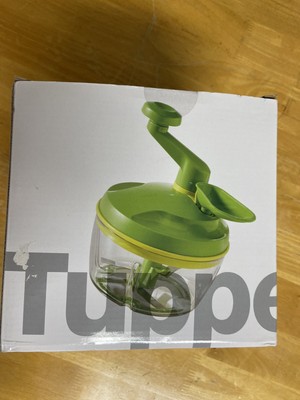 Tupperware Quick Chef Pro Manual Food Processor Chopper Mixer Green #99-8470 NIB