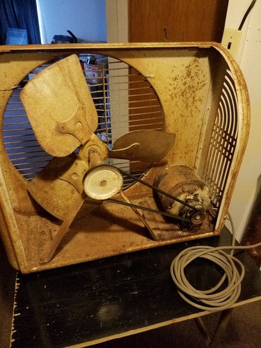 Vintage Industrial Fan Sears Homart Cooler 2 Speeds... Runs Great!