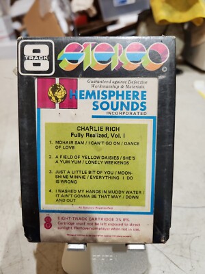 Charlie Rich Fully Realized Vol 1 Country 8 Track Tape Vintage 
