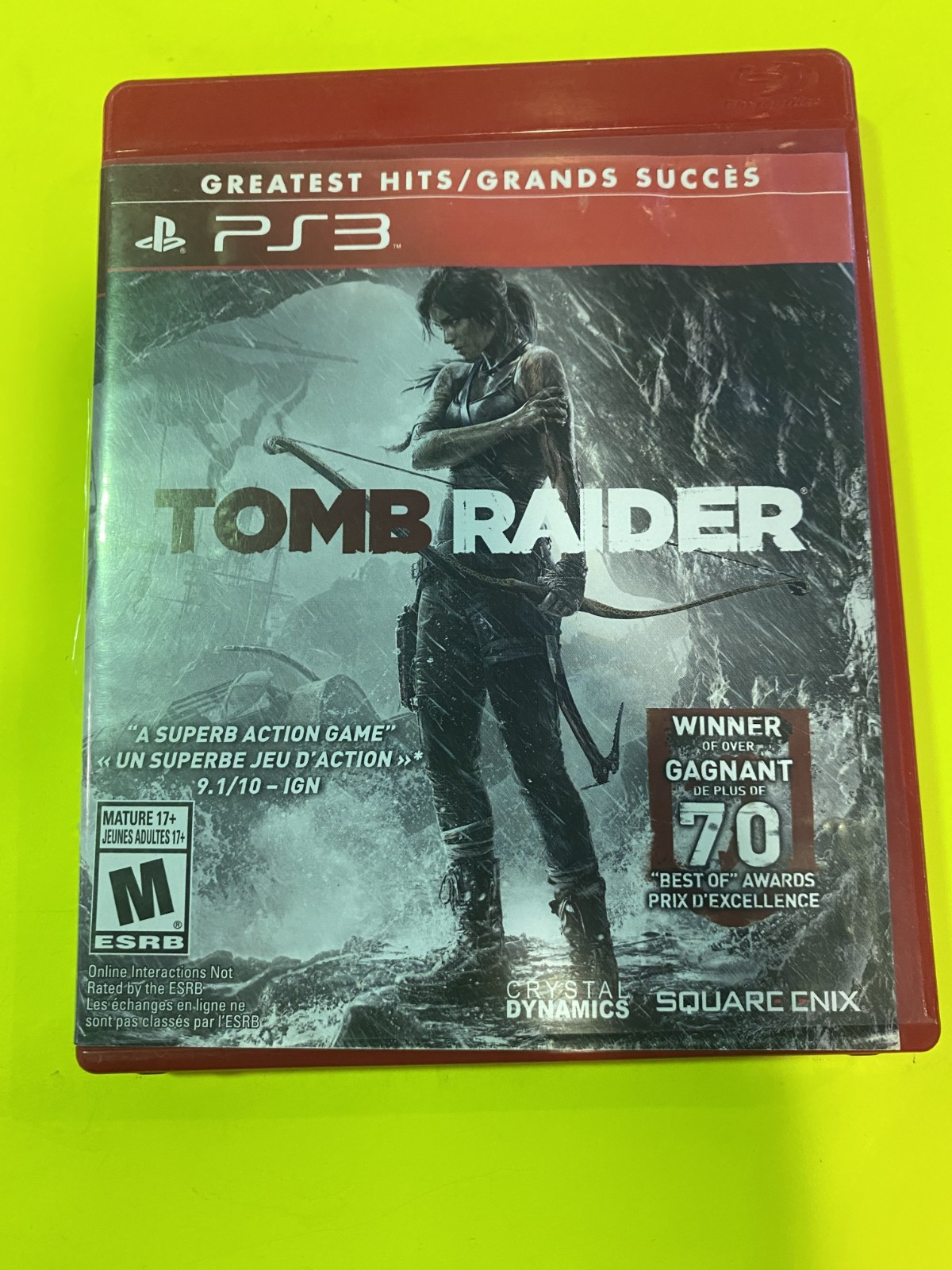 Tomb Raider - Sony PS3 Playstation 3 - Mint Condition - Like new