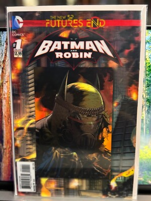 NEW 52 FUTURES END BATMAN AND ROBIN #1 NM (2014) ONE-SHOT LENTICULAR COVER!