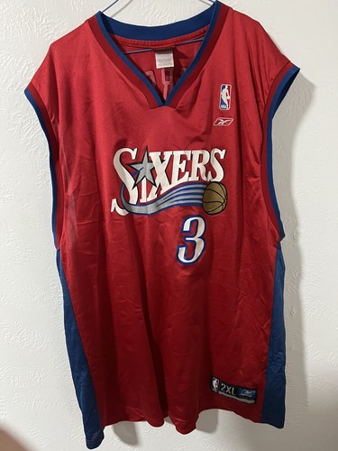 Reebok Allen Iverson Philadelphia 76ers #3 NBA Jersey - Mens