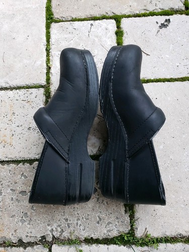 Dansko  Black Oiled Genuine Leather Closed Heel Clogs Size 41
