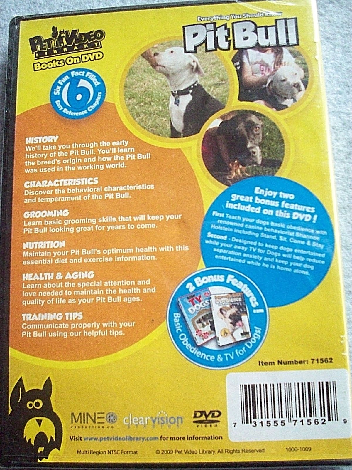 Pet Video Library: Everything You Should Know: Pitbull Pitbulls NEW DVD