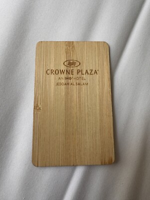Jedda Al Salam Saudi Crown Plaza IHG HOTEL Wooden ROOM KEY CARD Collectible