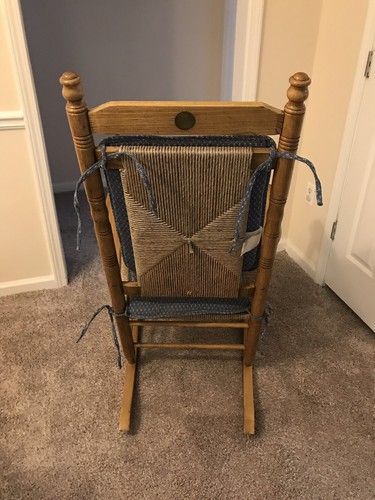 Cracker Barrel Wicker Rocking Chair With Pads Used