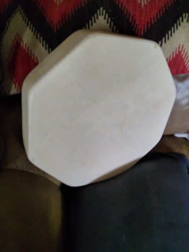 **AWESOME VINTAGE 18 INCH NATIVE AMERICAN RAWHIDE  DRUM GREAT SOUND  **