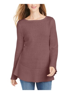 

STYLE - COMPANY Женская фиолетовая блузка с длинным рукавом Petites, Фиолетовый