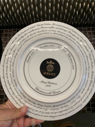 VERSACE WALL PLATE Christmas MEDUSA 12
