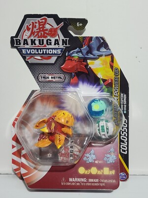 Bakugan Evolutions Platinum Power Up True Metal Colossus Nano Riptide Siphon NEW