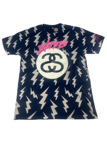 Vintage Stussy International 8 Ball Tribe Lightning AOP T Vintage Stussy International 8 Ball Tribe Lightning AOP T