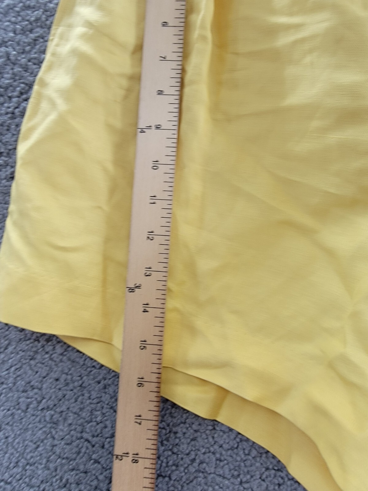 Lauren Ralph Lauren Pleated Linen Blend Shorts Women's 10 Primrose Yellow Solid - Picture 9 of 19