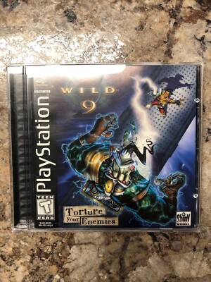 Wild 9 PS1 PlayStation 1 Complete CIB + Manual - EXCELLENT Condition