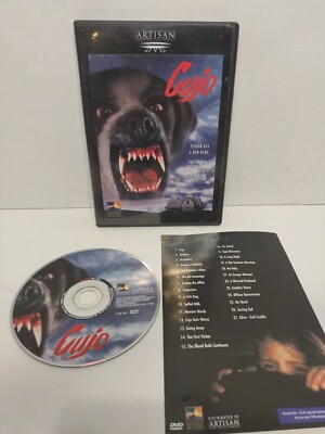 Cujo (DVD, 1983, ARTISAN)  STEPHEN KING. OOP/HTF w/Insert! Horror Movie