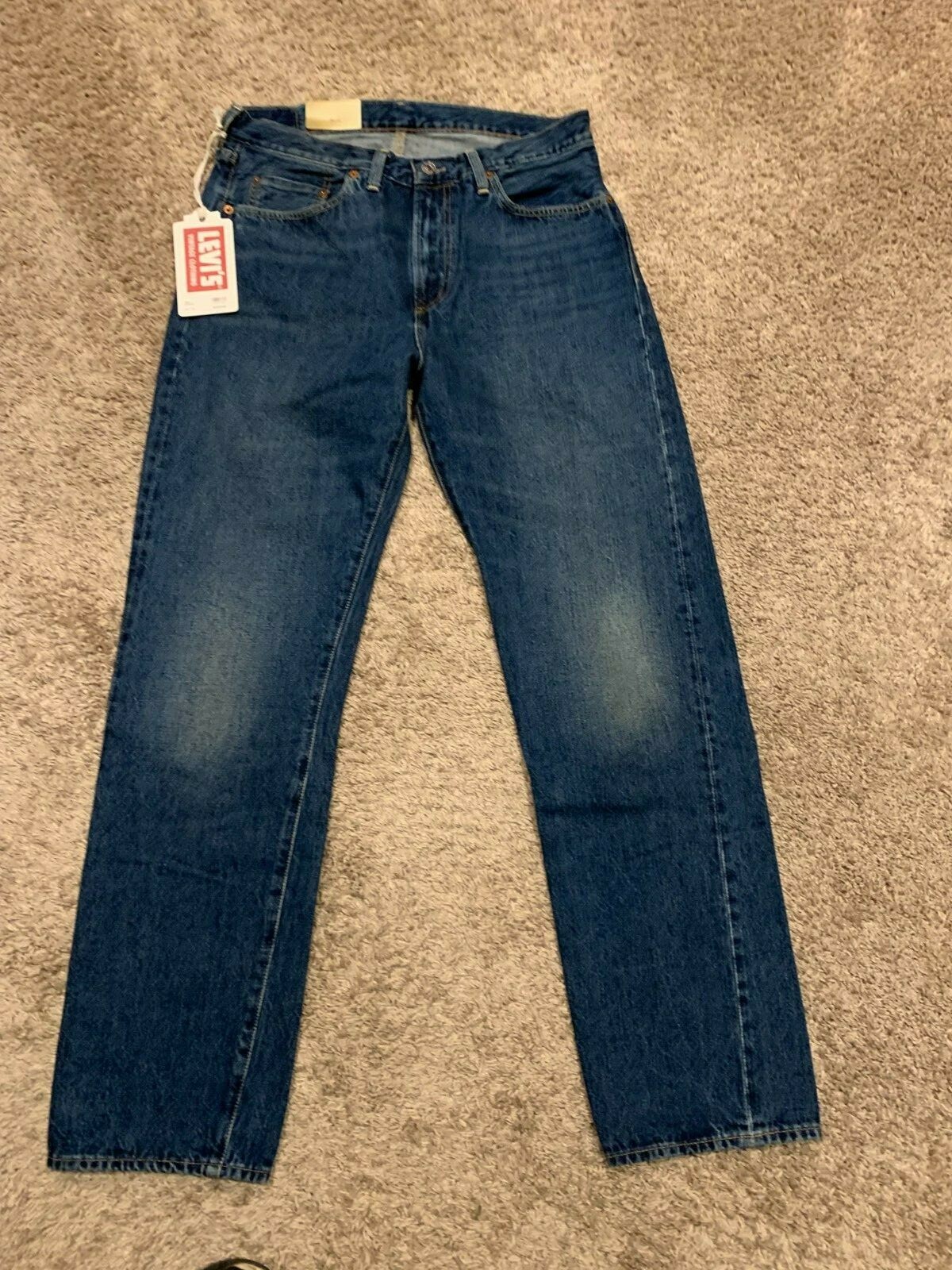 Pre-owned Levi's Lvc 1954 501z Xx Selvedge Jeans 33x32 Rt$278 0093 U44 In Blue