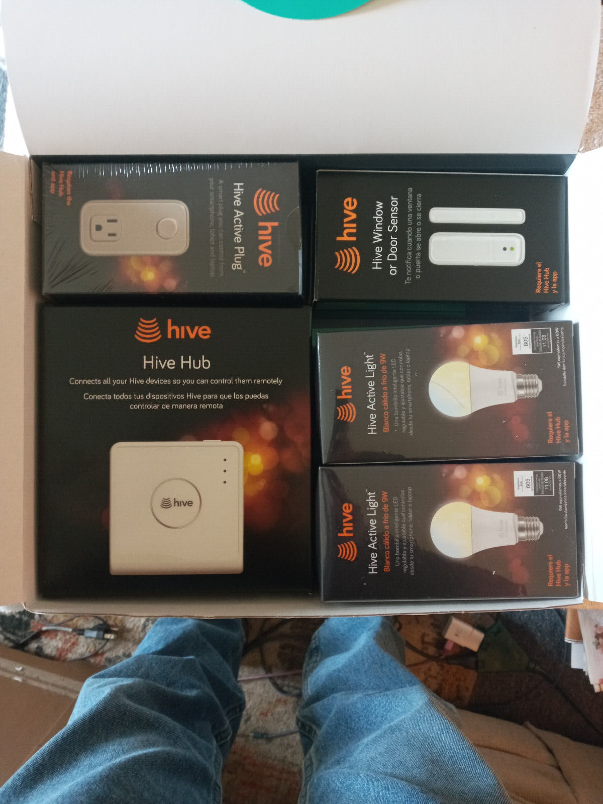 Hive Smart Home Kit - Hub, Active Plug, 2 Light Bulbs, 2 Win