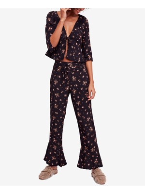 

Женский черный топ с рукавами 3/4 FREE PEOPLE
