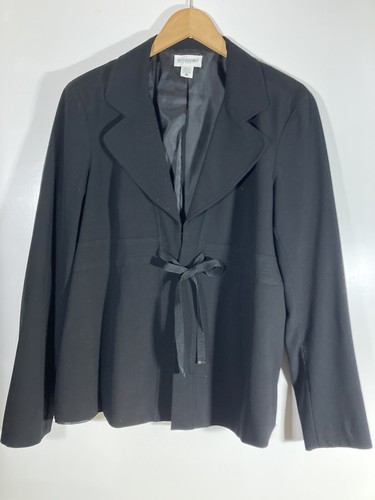MOTHERHOOD MATERNITY Women&rsquo;s XL Blazer Jacket Black with Hook & Eye Tie Closure