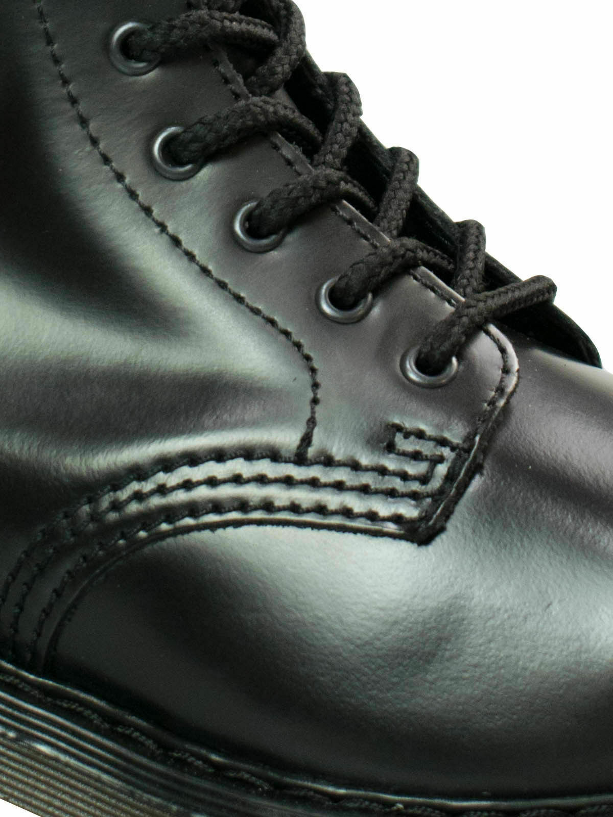 ALPHA LONDON ALPHA LONDON 14-LOCH BOOT 4432 MIT STAHLKAPPE BEIGE SOHLE / SCHWARZE NAHT 5045