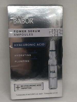 Doctor Babor Power Serum Ampoules - HYALURONIC ACID -  7 X 2 ml NEW/SEALED