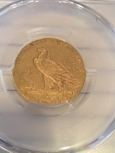 1908 5$ Gold Indian Half Eagle AU 53