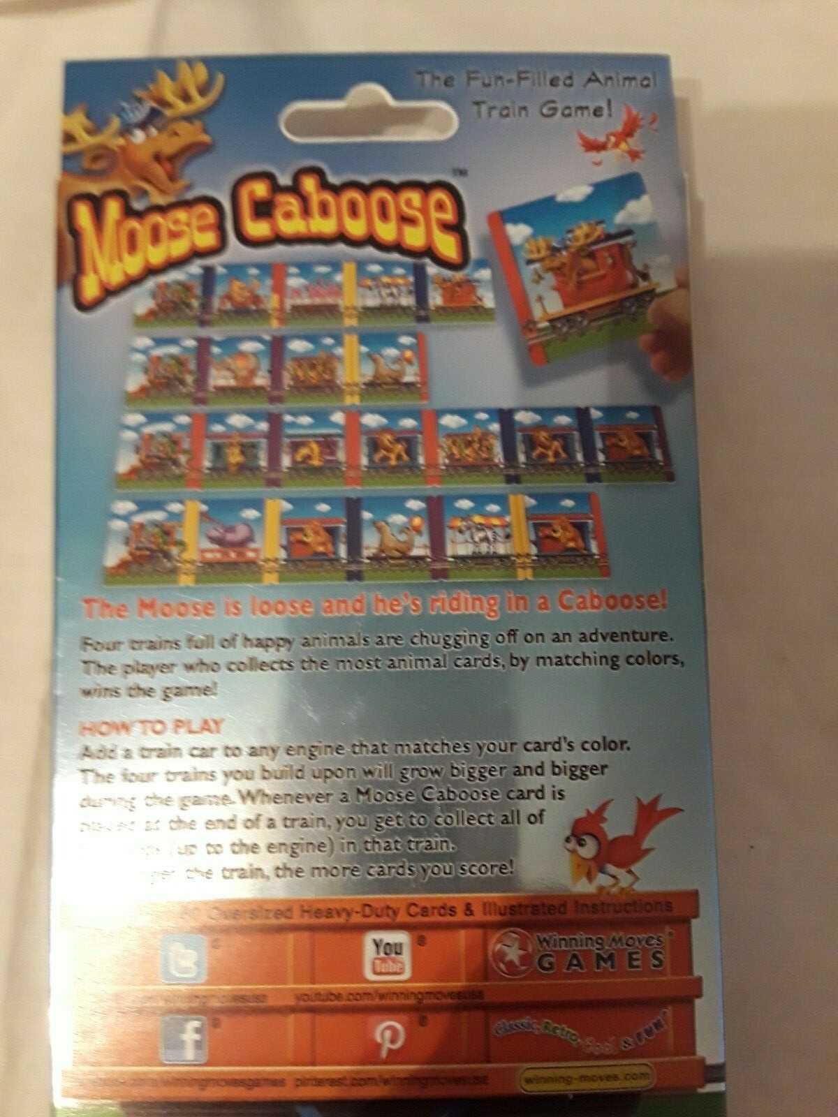 Moose Caboose The Fun Filled Animal Train Game New, Unopened