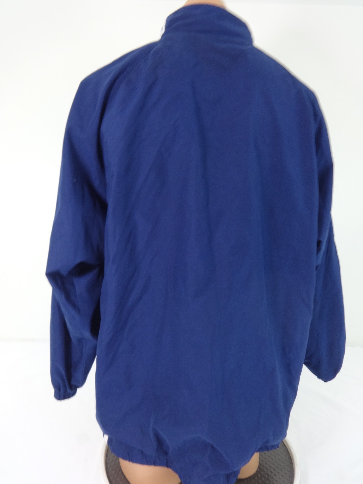 SPALDING MENS NAVY BLUE POLYESTER MICROFIBER WINDBREAKER JACKET SIZE XL