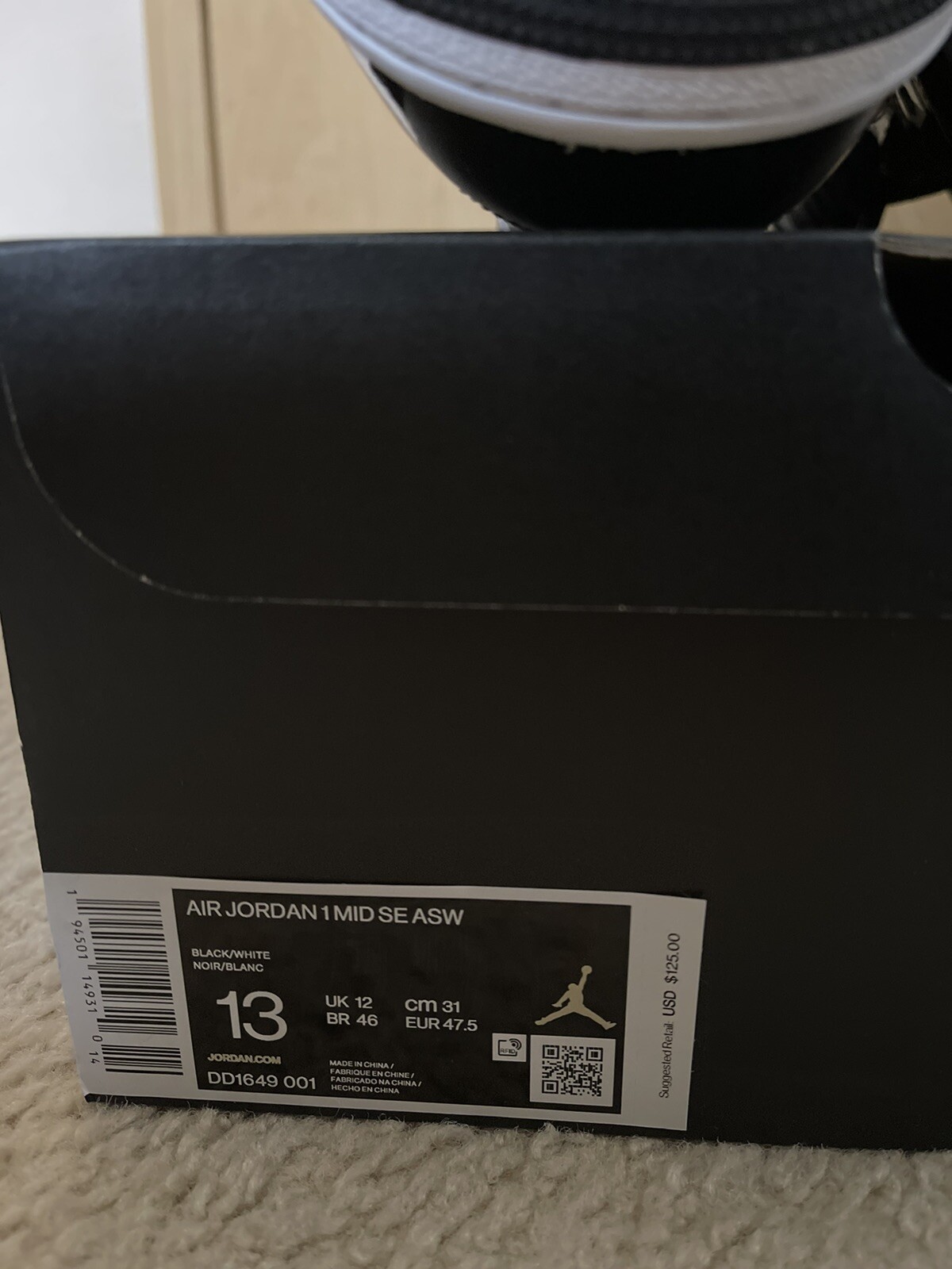 jordan 1 mid carbon fiber donna