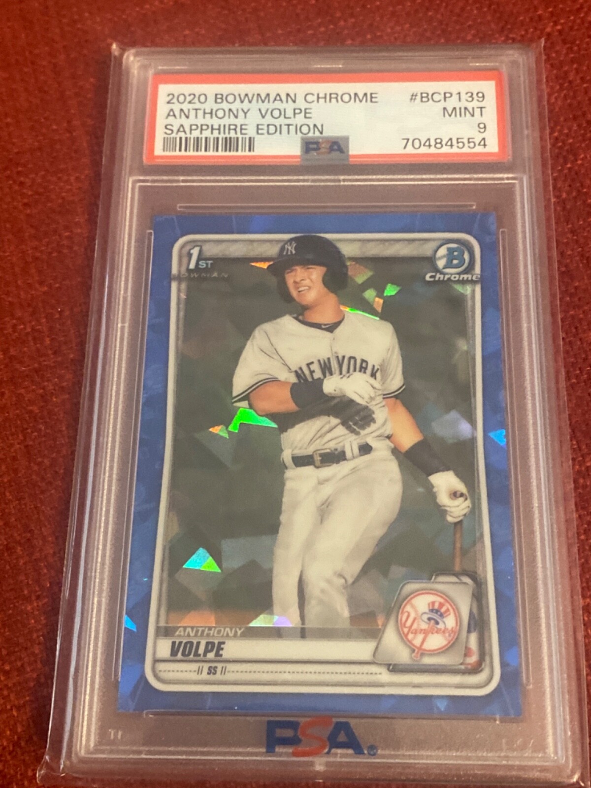 その他 2020 bowman sapphire Anthony volpe PSA9 Anthony Volpe 2020 bowman chrome sapphire edition #bcp139