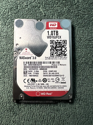 WD10JFCX-68N6GN0 Western Digital 1TB SATA 2.5 NASware 3.0 HDD