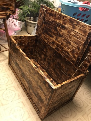 solid wood toybox