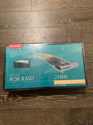 SEALED NEW Adaptec SCSI 2100S RAID Card AAA ASR 2100S KIT 1-Channel