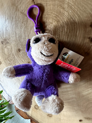 NWT Russ  Li'l Peepers INDIGO Plush Purple MONKEY Keychain/Backpack Clip 3''