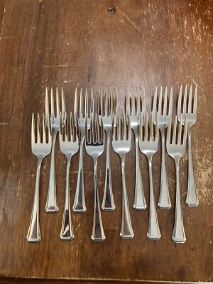 SSS Oneida Stainless MAESTRO ST LEGER 12 Salad Forks! FREE SHIPPING