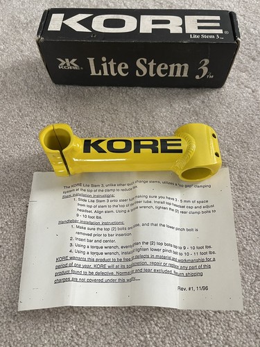 KORE ELITE ステム made in usa 希少 美品 old mtb KORE ELITE ステム made in usa 希少 美品 old mtb