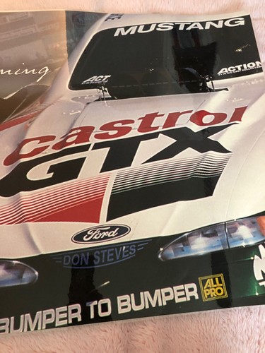 Vintage 1997 Castrol Oil John Force A New Beginning By Steve Dull poster