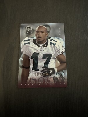 2002 Upper Deck Sweet Spot /1050 #127 FREDDIE MILONS Football Card ROOKIE RC