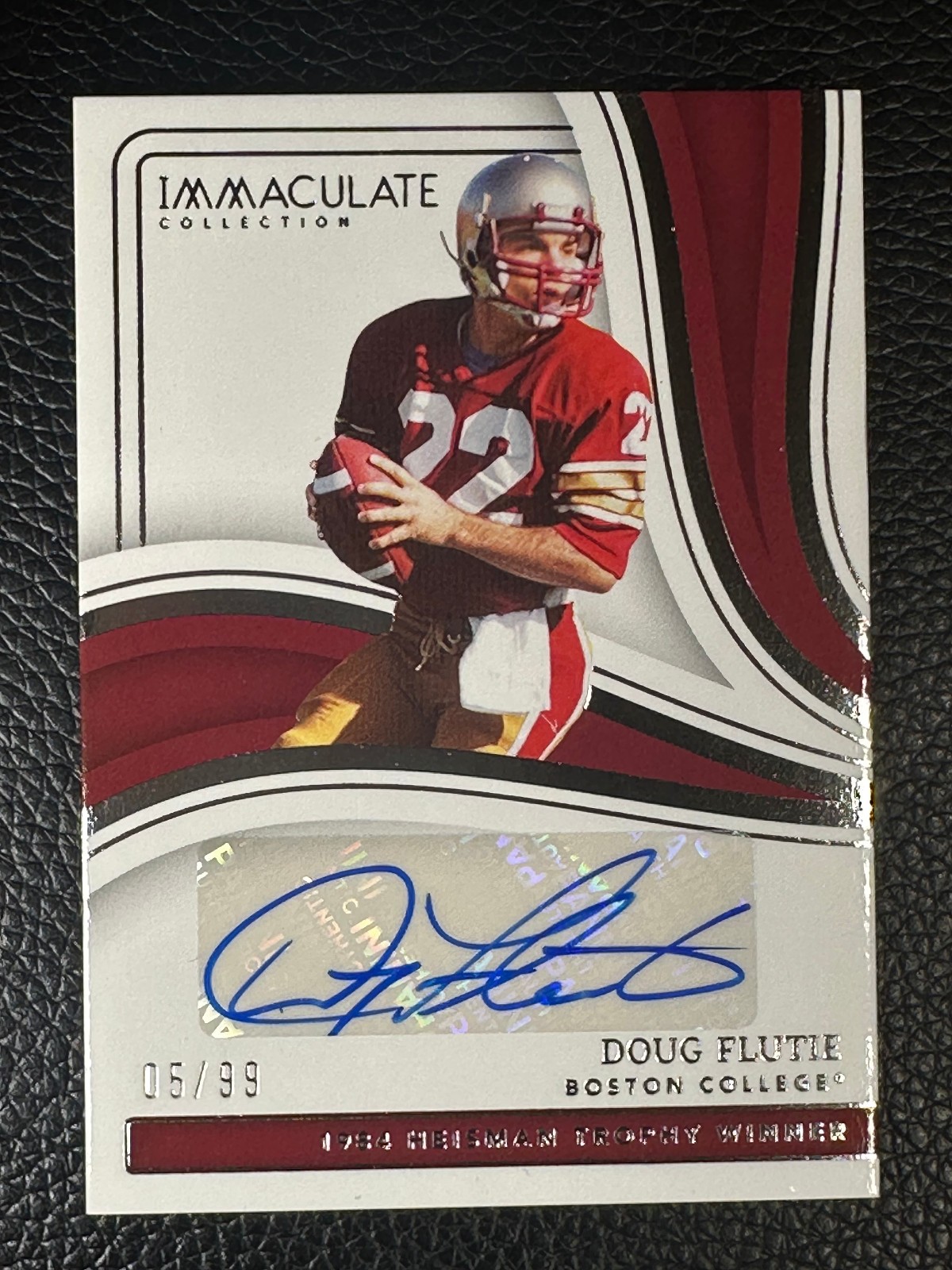 2023 Panini Immaculate Collection Collegiate Doug Flutie 5/99 Auto Autograph
