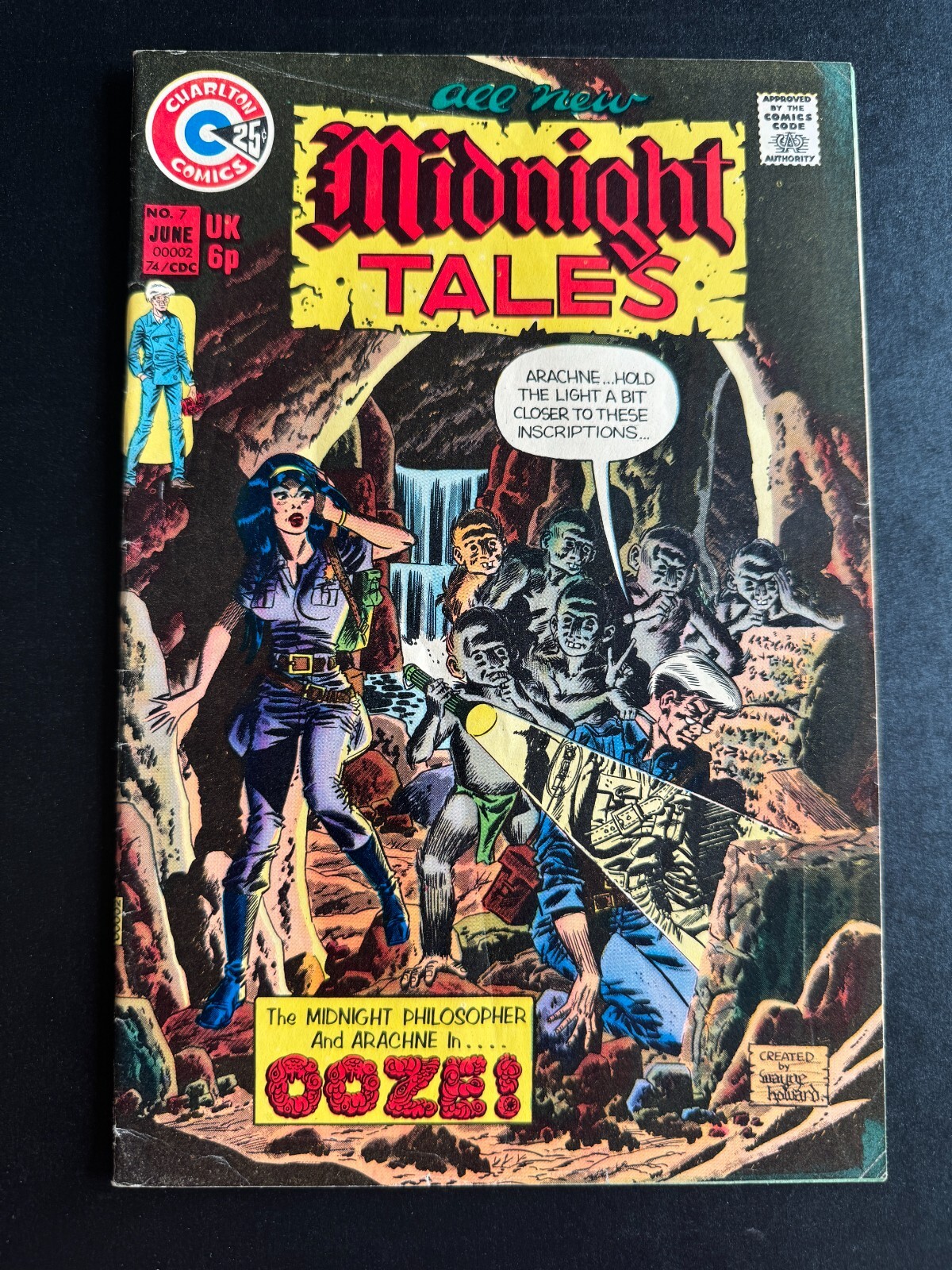 Midnight Tales #7 - Cover by Wayne Howard (Charlton, 1974