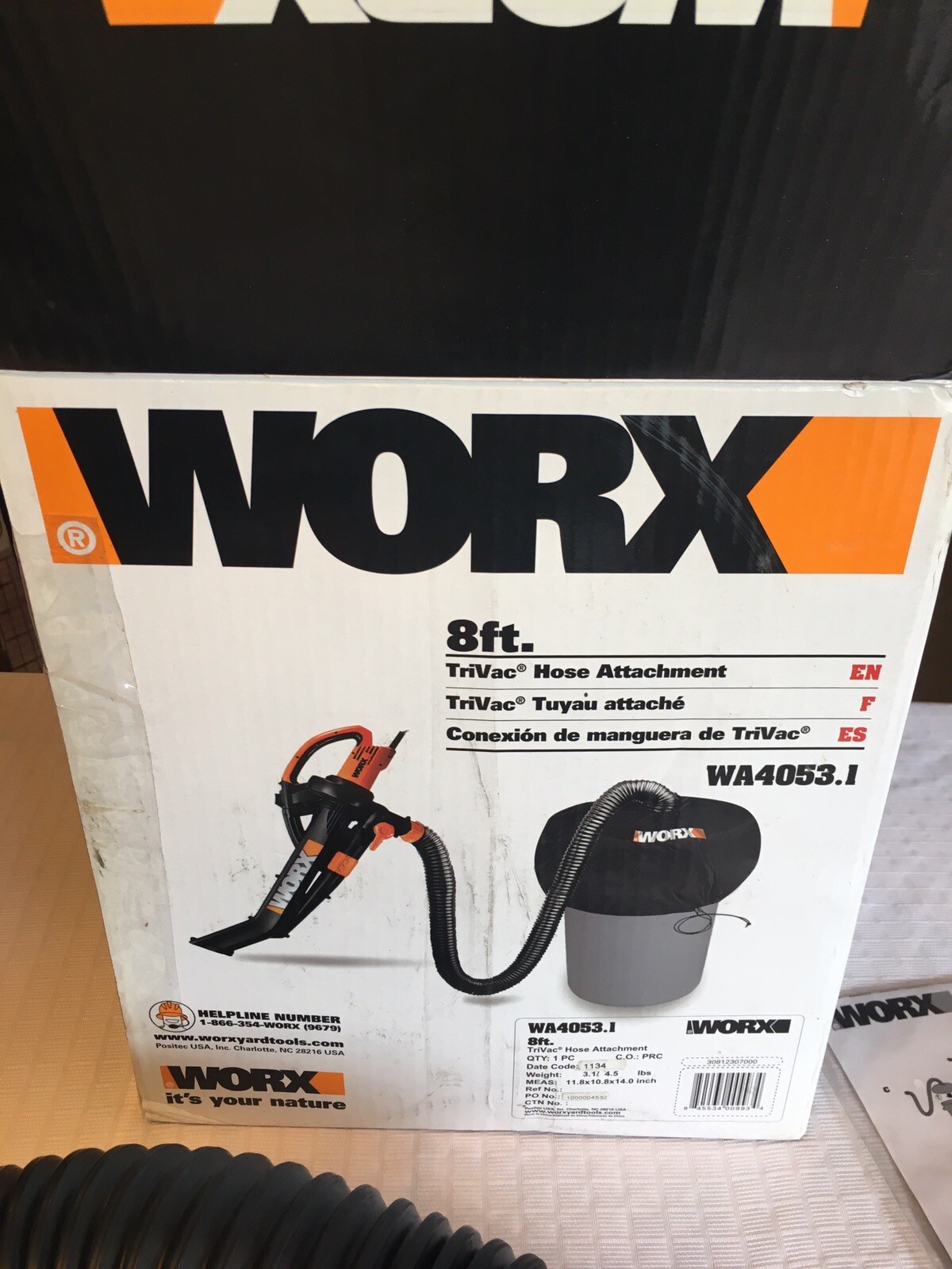 Worx 8' Hose Attachment WA4053.1 for 