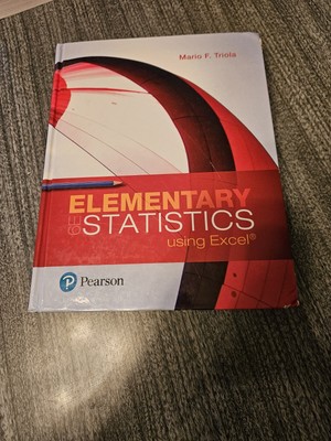 Elementary Statistics Using Excel by Mario Triola (2017, Hardcover)