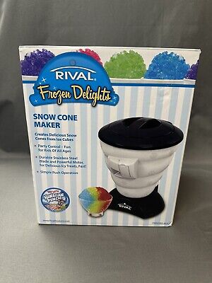 Rival Frozen Delights Snow Cone Maker Black FRRVISBZ-BLK - NEW - Electric