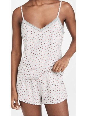 

CALVIN KLEIN Sets Grey Heather Спагетти на бретелях с V-образным вырезом Cami Everyday Size, Серый