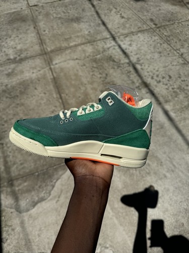 Pre-owned Jordan Size 5.5w 6.5w 7w-nina Chanel Abney X Air  3 Retro Sp Bicoastal W In Green