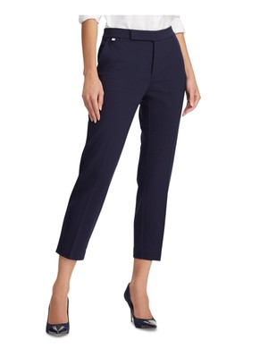 

RALPH LAUREN Женские темно-синие капри на молнии, Navy, 200758961003