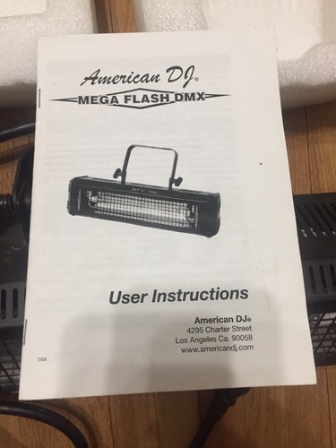 American DJ Mega Flash DMX 800 Watt Strobe Light