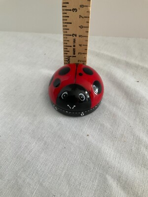 Lady bug red and black cooking timer working