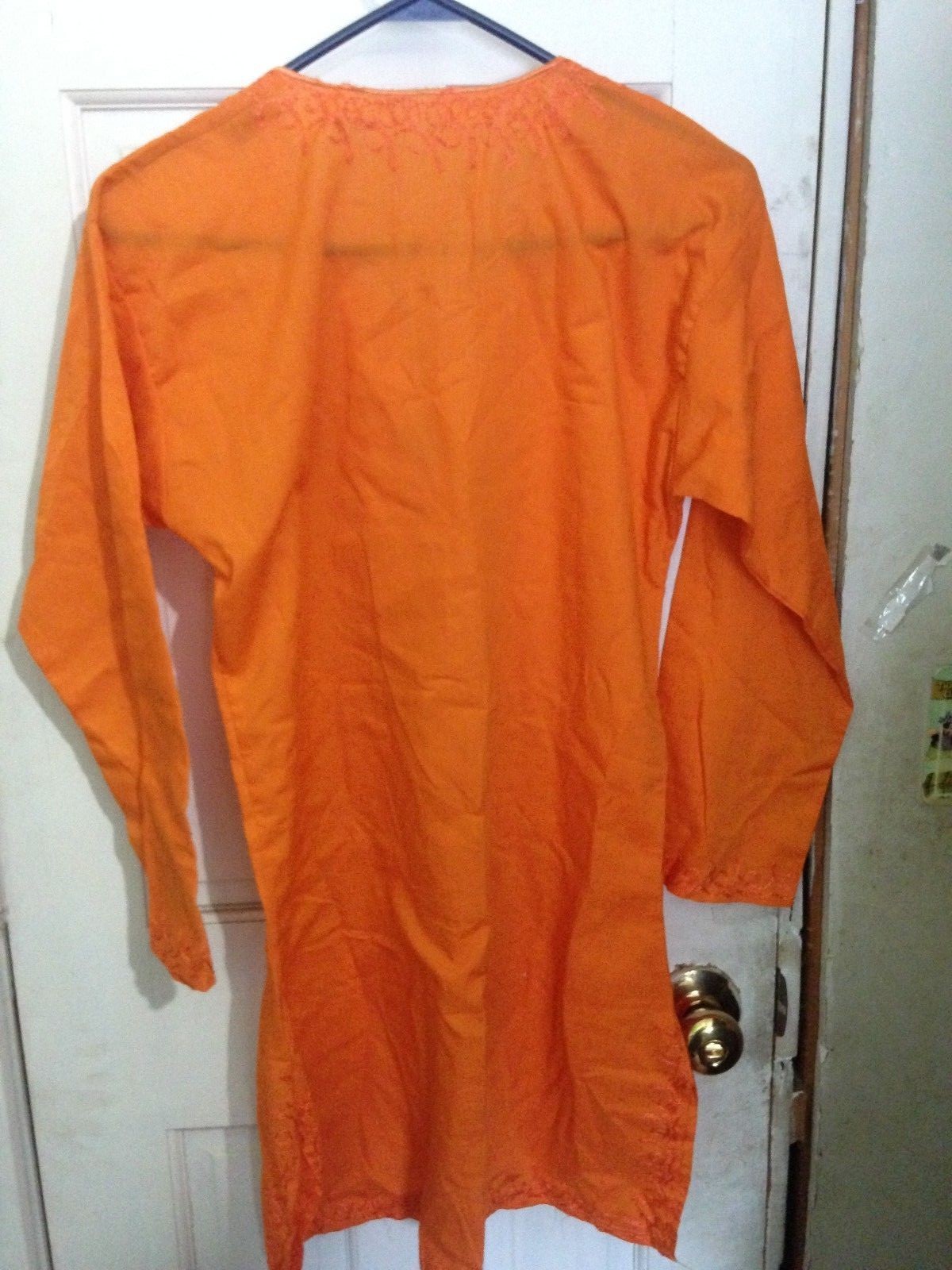 African orange shirt+pants outfit