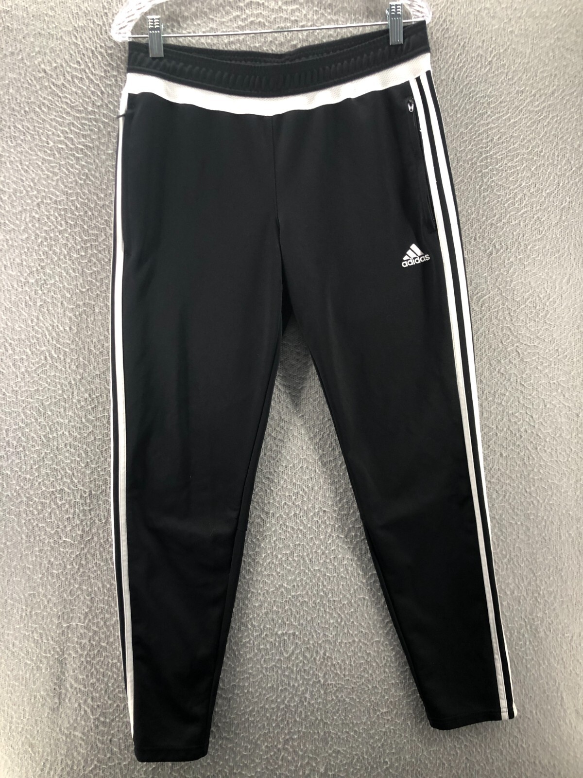 Adidas Womens Pants Tiro 15 Training Black White Stripe Large Soccer  Climacool L | eBay
