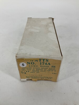 Watts 174A Pressure Safety Relief Valve FNPT 3/4  Inlet 3/4  Outlet 174A-3/4''